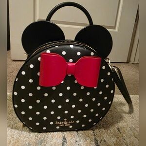 Kate Spade Polka Dot Mini Bag with Red Accent
